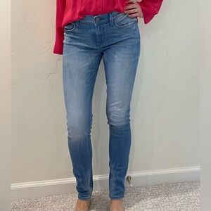 Express light wash denim. Mid rise skinny. Size 2